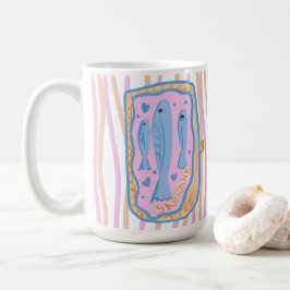 Caneca De Café Arte Fofo de Sardinha