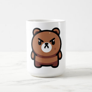 Caneca De Café Arte Forte Do Urso Marrom