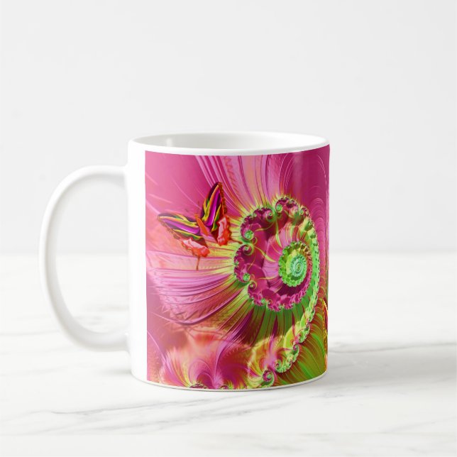 Caneca De Café Arte Fractal 20 Mug (Esquerda)