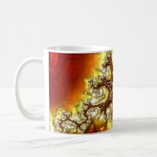 Caneca De Café Arte Fractal 34 Mug (Esquerda)