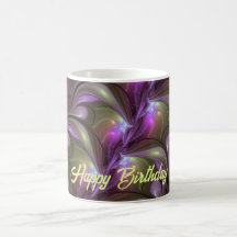 Arte Fractal de Khaki, Abstrato violeta e colorida