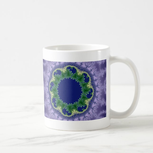 Caneca De Café Arte fractal do Kolo (Direita)