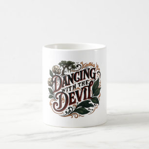 Caneca De Café Arte Gótica Dançando Com O Diabo