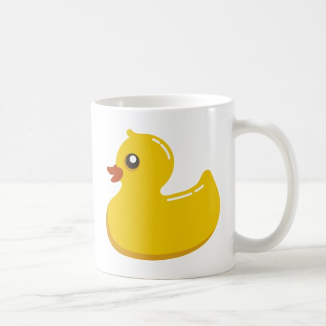 Caneca De Café Arte gráfica de borracha amarela de Duckie (Direita)