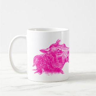 Caneca De Café Arte Gráfica Expressiva da Cabeça de Cavalo Louco
