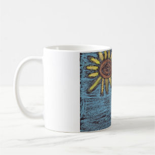 Caneca De Café Arte Infantil para o CHOC - Girassóis para Sempre