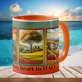 Caneca De Café Arte italiana personalizada divertida