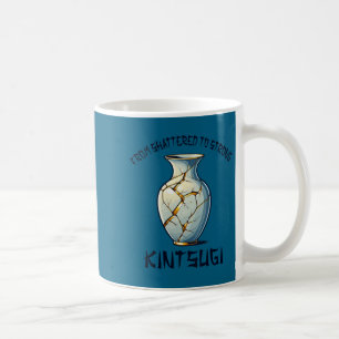 Caneca De Café Arte Japonesa Imperfeita Kintsugi Kintsukuroi Femi