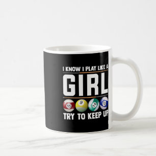 Caneca De Café Arte legal Billiard Para Mulheres Jogadora De Pisc