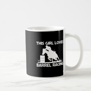 Caneca De Café Arte legal De Corrida De Barrel Para Meninas Mãe R