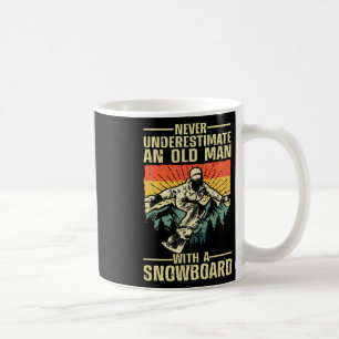 Caneca De Café Arte legal De Snowboard Para Homens Pai De Avô Win