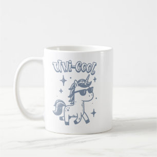 Caneca De Café Arte Mágica Divertida de Unicórnio Magia Fantasia