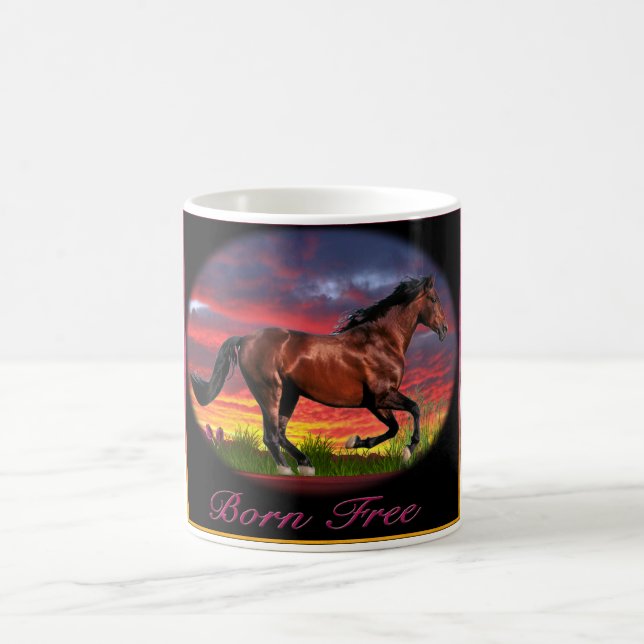 Caneca De Café Arte nascer livre (Centro)