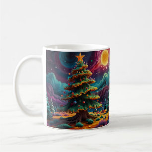 Caneca De Café Arte Natalina do Boneco de Neve Caprichoso
