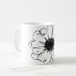 Caneca De Café Arte Natural Flor