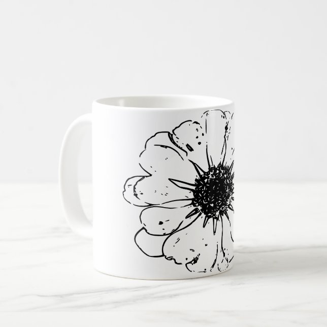 Caneca De Café Arte Natural Flor (Frente Esquerda)