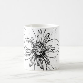 Caneca De Café Arte Natural Flor
