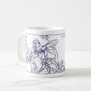 Caneca De Café Arte Nova da Era Vitoriana Fada & Libélula