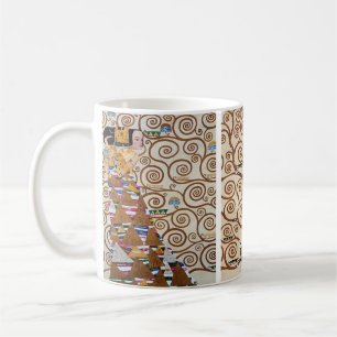 Caneca De Café Arte Novo da Árvore da Vida de Gustav Klimt Vintag