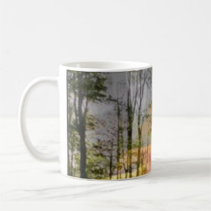 Caneca De Café Arte original da Sunforest girassol & camadas da f
