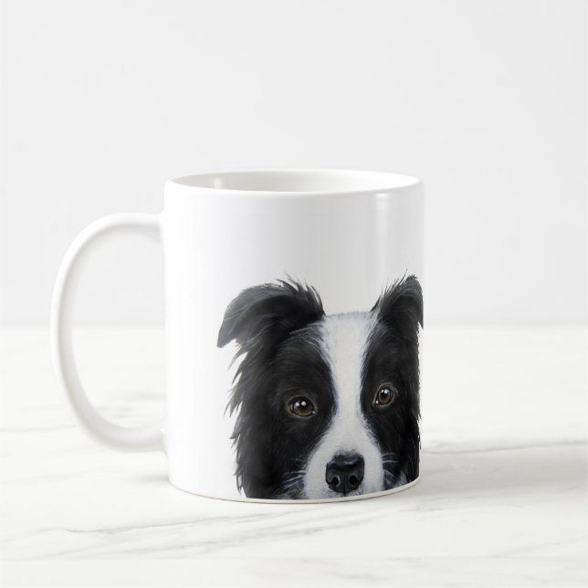 Caneca De Café Arte original dos collies de beira pelo miart (Esquerda)