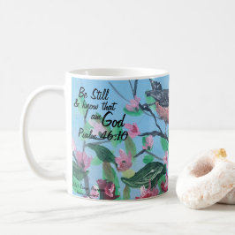 Caneca De Café Arte Original/Escritura Salm 46:10 Ainda É Moderno