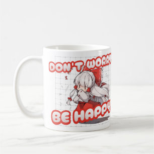 Caneca De Café Arte Pastel Adorável Ilustração Kawaii Fofa