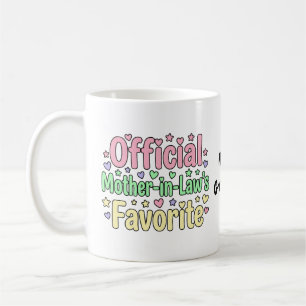 Caneca De Café Arte Pastel Favorita da Sogra Oficial