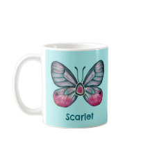 Arte personalizada de borboleta de vidro de outubr