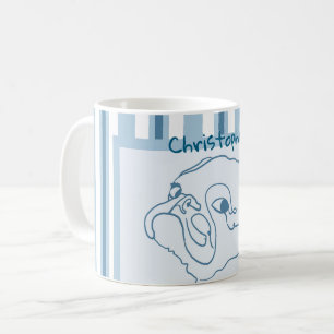Caneca De Café Arte Personalizada de Linha de Bath de Verão