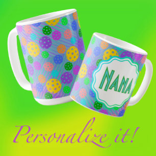 Caneca De Café Arte-Pop de Jogador Multicolorido Personalizado do
