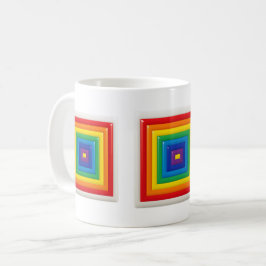 Caneca De Café Arte Pop Geométrica Ousada