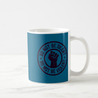 Caneca De Café Arte Protesto Não Silencioso Violento