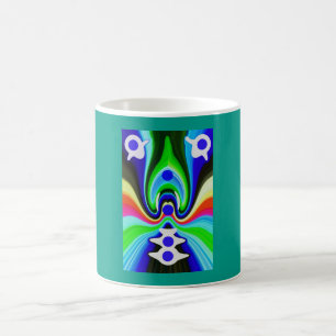 Caneca De Café Arte sobre espíritos surfados