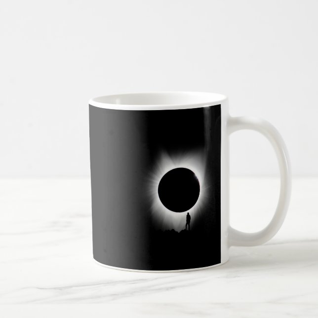Caneca De Café Arte Solar Eclipse 2024 Art Solar Eclipse Art (Direita)
