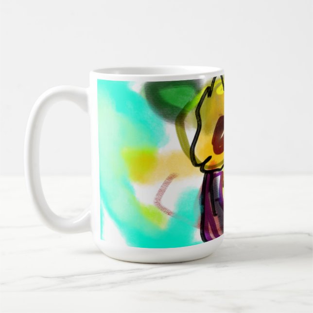 Caneca De Café Arte sunflores legal (Esquerda)