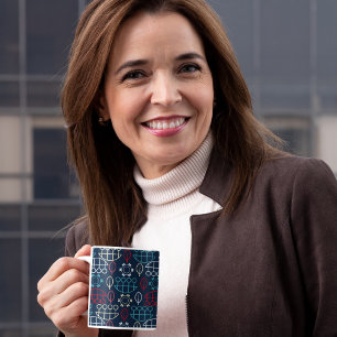 Caneca De Café Arte Tradicional Tribal