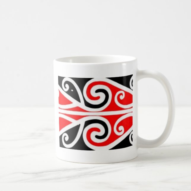 Caneca De Café arte tribal do design maori para você (Direita)