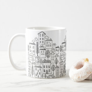 Caneca De Café Arte Urbana Cute City