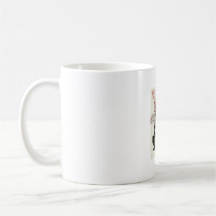 Caneca De Café Arte Vetorial de Gravura Vintage de Sapo Patriótic