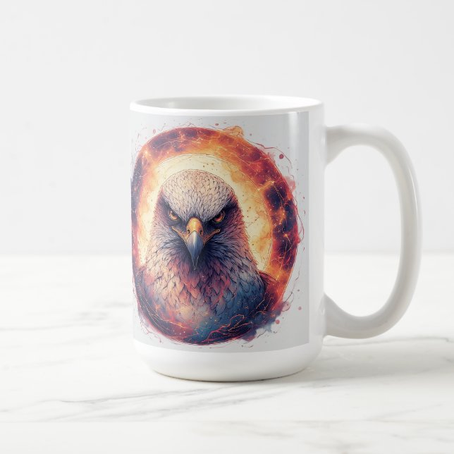 Caneca De Café Arte Vibrante Águia (Direita)