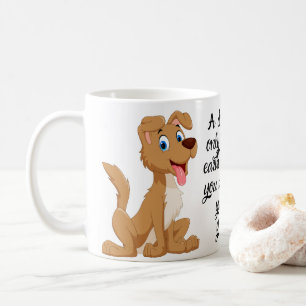 Caneca De Café Arte Vibrante e Colorida de Cachorro, Para Amantes