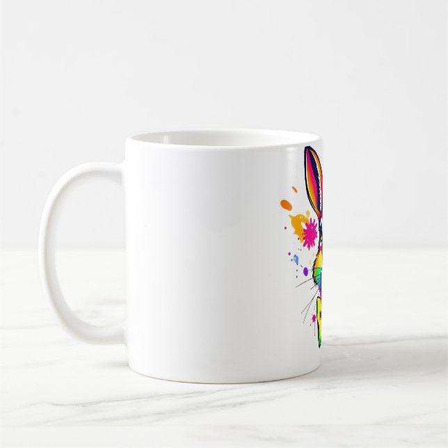 Caneca De Café Arte Wearable: Cabeça Dhole com Arco (Esquerda)