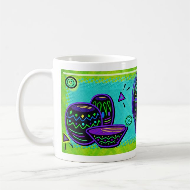 Caneca De Café Artefato africano Pop (Esquerda)