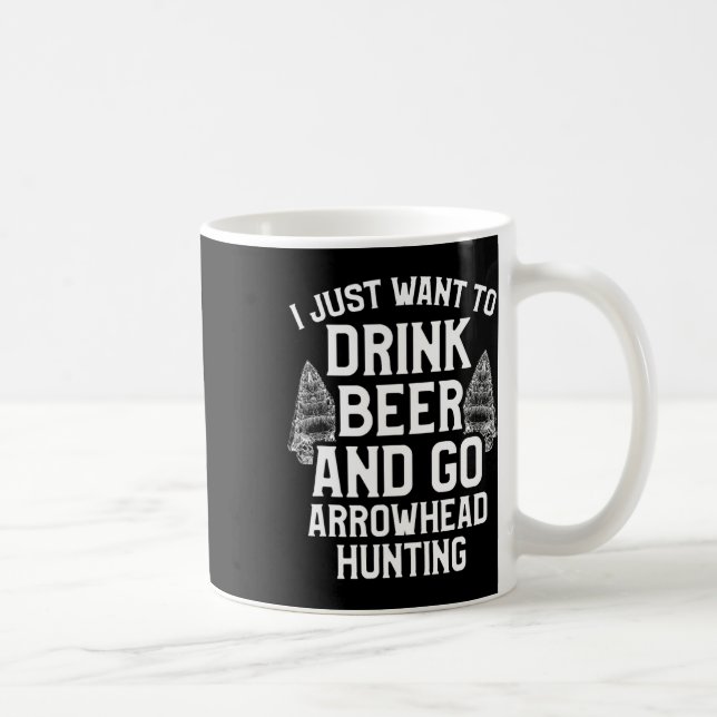 Caneca De Café Artefatos De Cerveja De Coletor De Caça À Seta H (Direita)