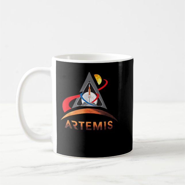 Caneca De Café Artemis 1 da NASA Lua a Marte (Esquerda)