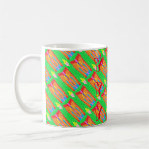 Caneca De Café Artes abstrato puras e trapos supremo