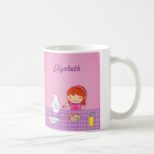Caneca De Café Artes de Pintura em Cerâmica para Meninas Fofas