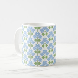 Caneca De Café Artes e Artesanatos Azuis - Primroses Café