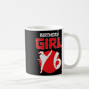 Caneca De Café Artes Marciais de Aniversário de 6 Anos de Idade K